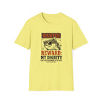 T-Shirt — "Wanted: Reward: My Dignity" Funny Fishing Cat Graphic Tee