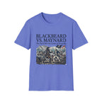 Blackbeard vs. Maynard T‑Shirt — "The Devil Met the Crown at Ocracoke" Historical Pirate Battle Tee