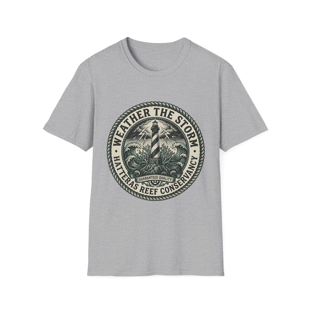 Weather the Storm Lighthouse T-Shirt — Coastal Conservation Graphic Tee
