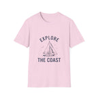 Explore The Coast Sailboat T-Shirt — Nautical Adventure Tee