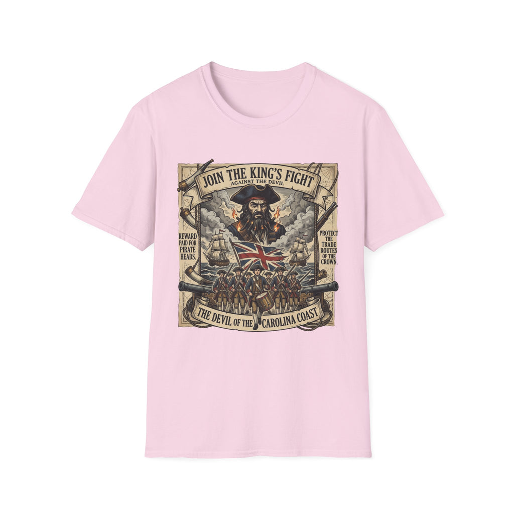 Pirate Propaganda T-Shirt — "Join the King's Fight" Vintage Nautical Design