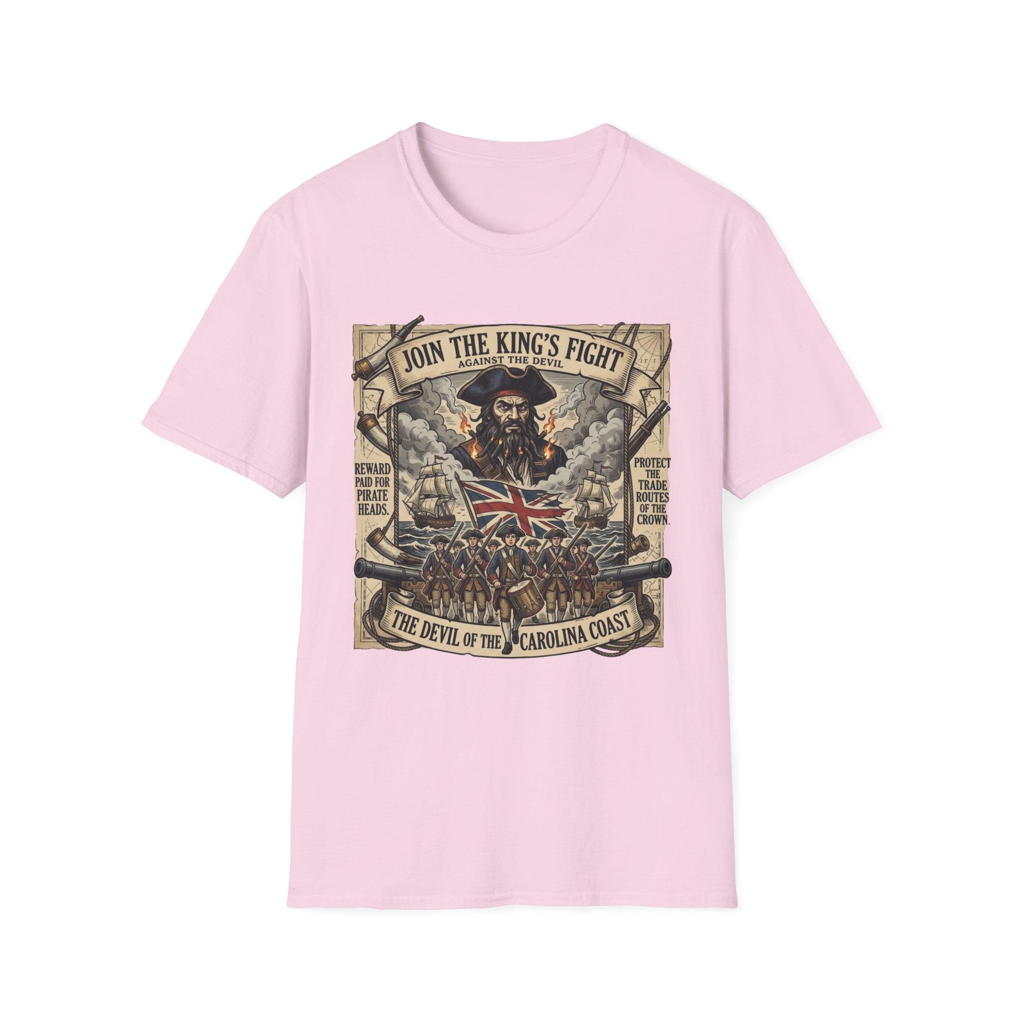 Pirate Propaganda T-Shirt — "Join the King's Fight" Vintage Nautical Design