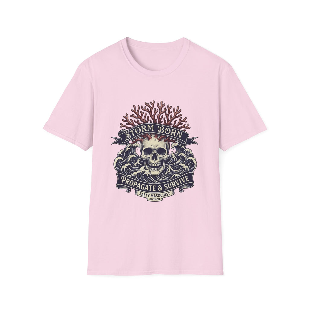 Storm Born Skull Tee — "Propagate & Survive" Pirate Nautical T-Shirt