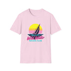 Sailboat Sunset T-Shirt — "Wild Water Racing Club" Retro Nautical Tee