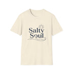Salty Soul Beach T-Shirt — Nautical Sun & Wave Graphic Tee
