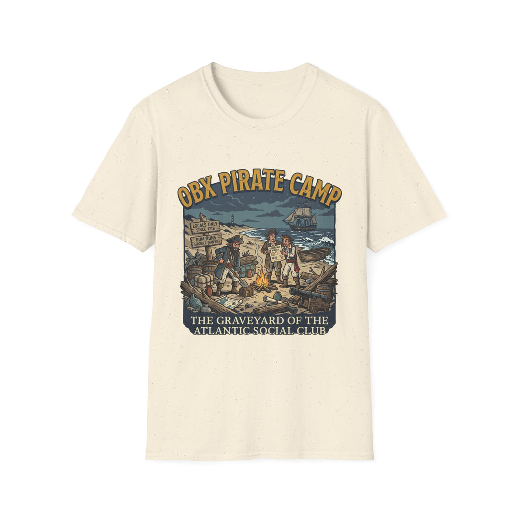 OBX Pirate Camp T-Shirt — Coastal Pirate Adventure Tee