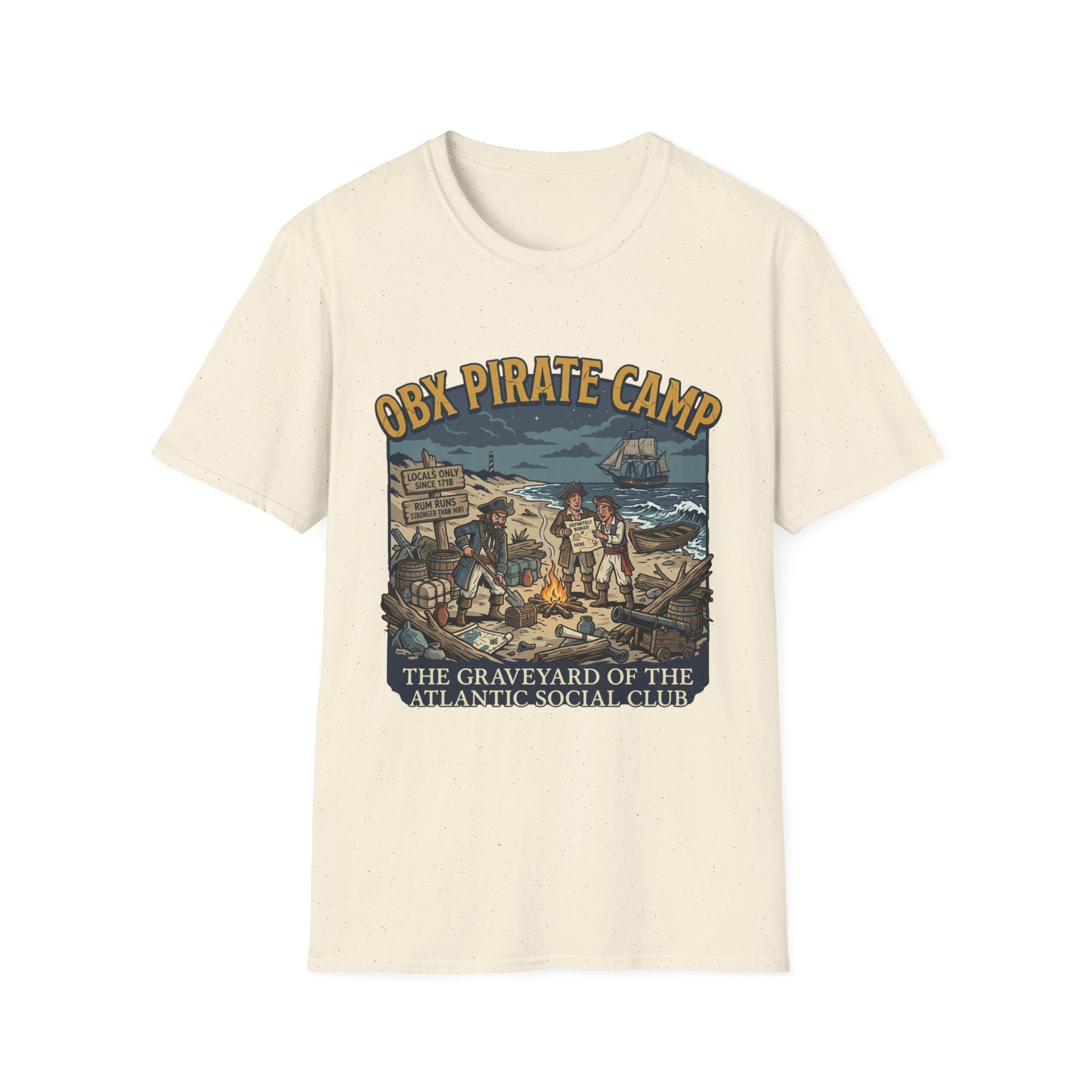 OBX Pirate Camp T-Shirt — Coastal Pirate Adventure Tee