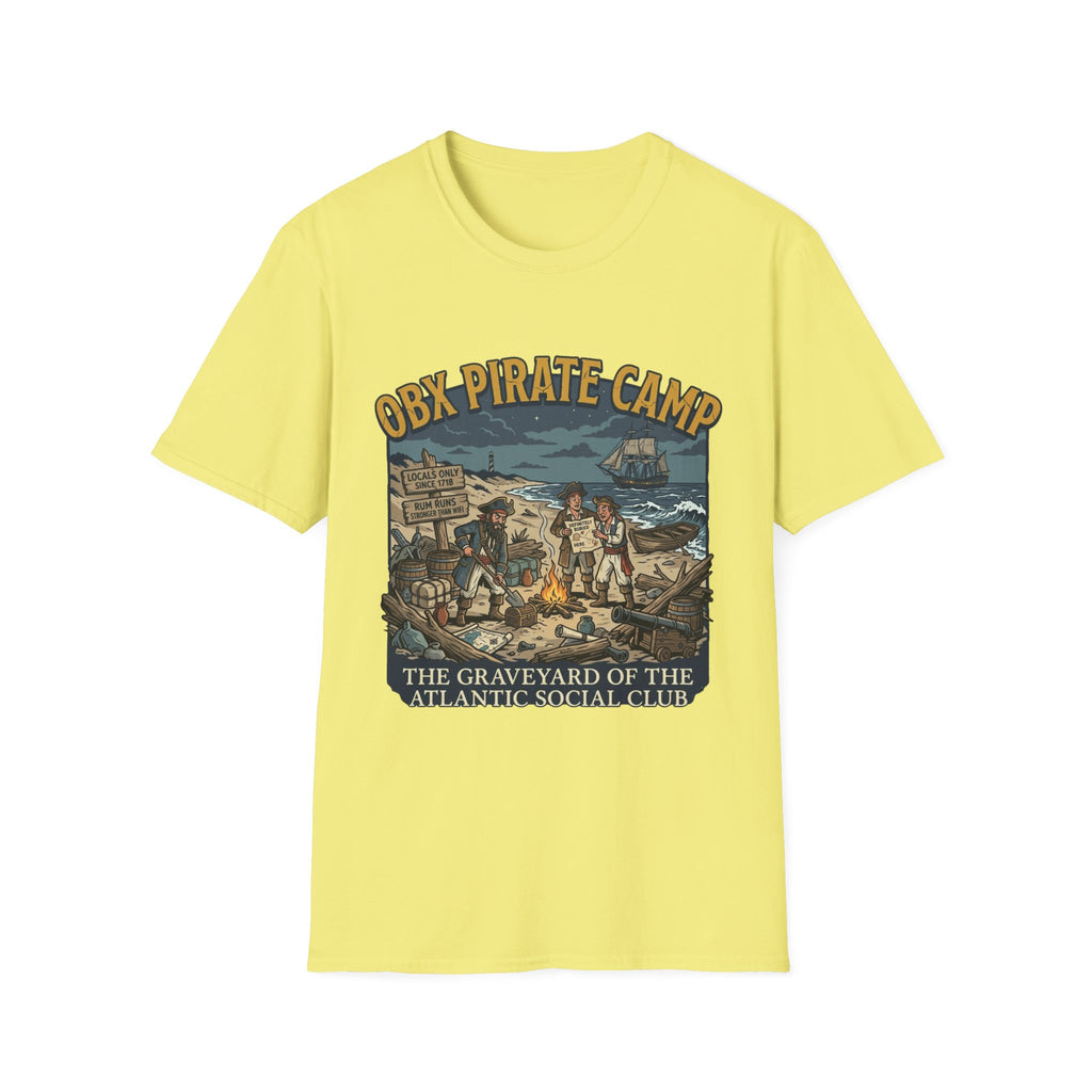OBX Pirate Camp T-Shirt — Coastal Pirate Adventure Tee