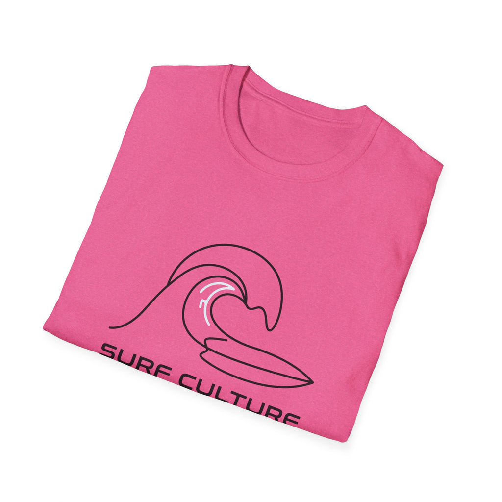 Surf Culture T-Shirt – Minimal Wave Graphic Tee