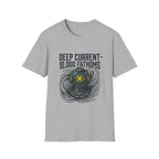 Deep Current T-Shirt — 'Deep Current 10,000 Fathoms' Vintage Diver Graphic Tee