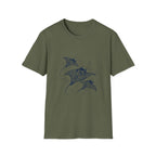 Tribal Manta Ray T-Shirt — Ocean Wave Nautical Art Tee
