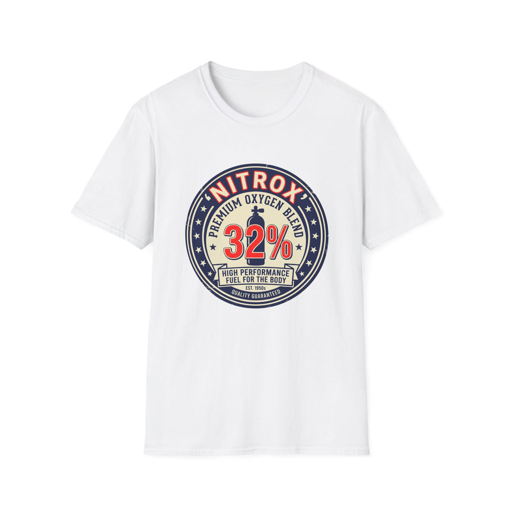 Nitrox 32% Dive T-Shirt — Premium Scuba Diving Oxygen Blend Tee