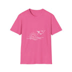 Sunrise Seagulls Graphic T-Shirt — Minimal Beach Sunset Tee