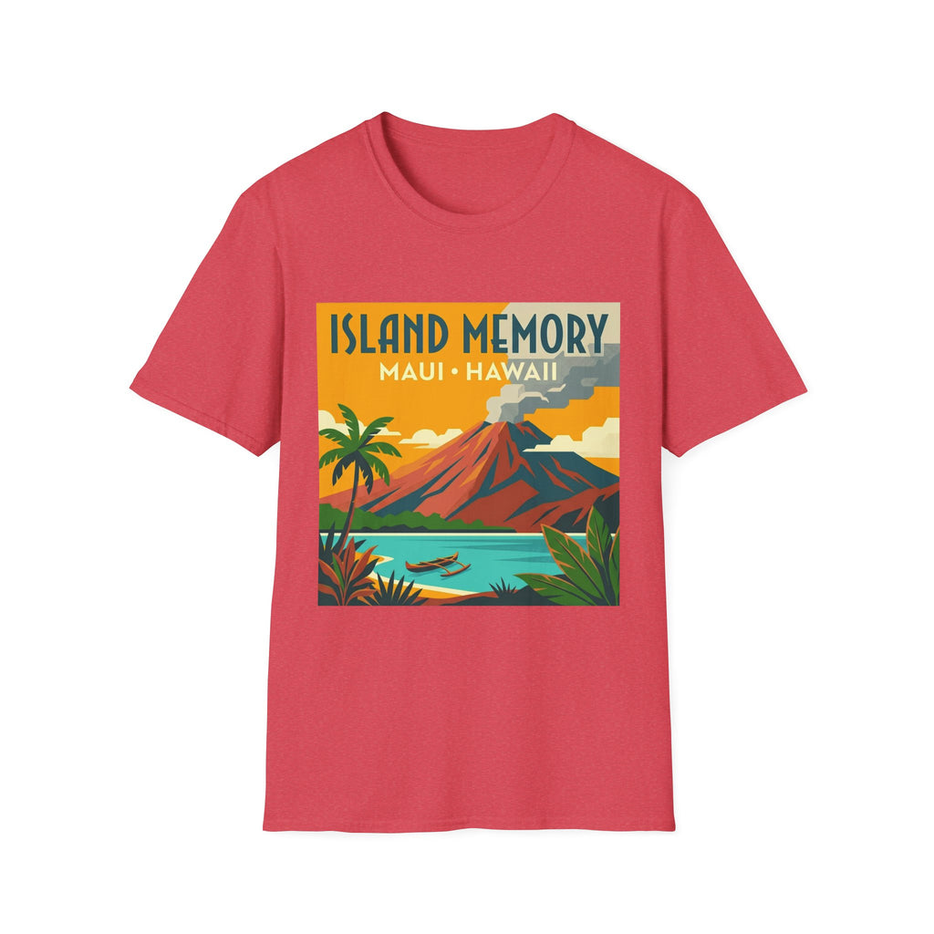 T-Shirt — Island Memory Maui Hawaii Vintage Travel Poster Design