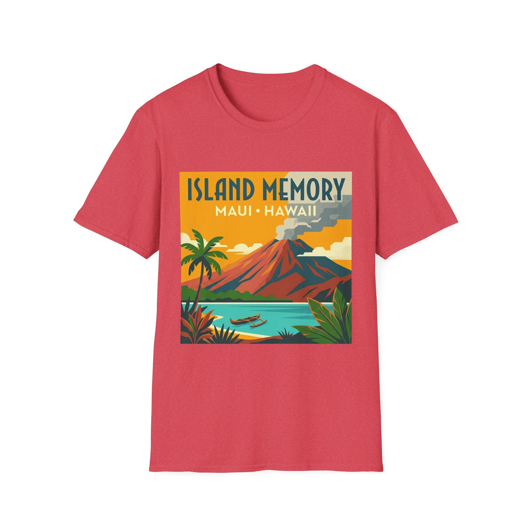T-Shirt — Island Memory Maui Hawaii Vintage Travel Poster Design
