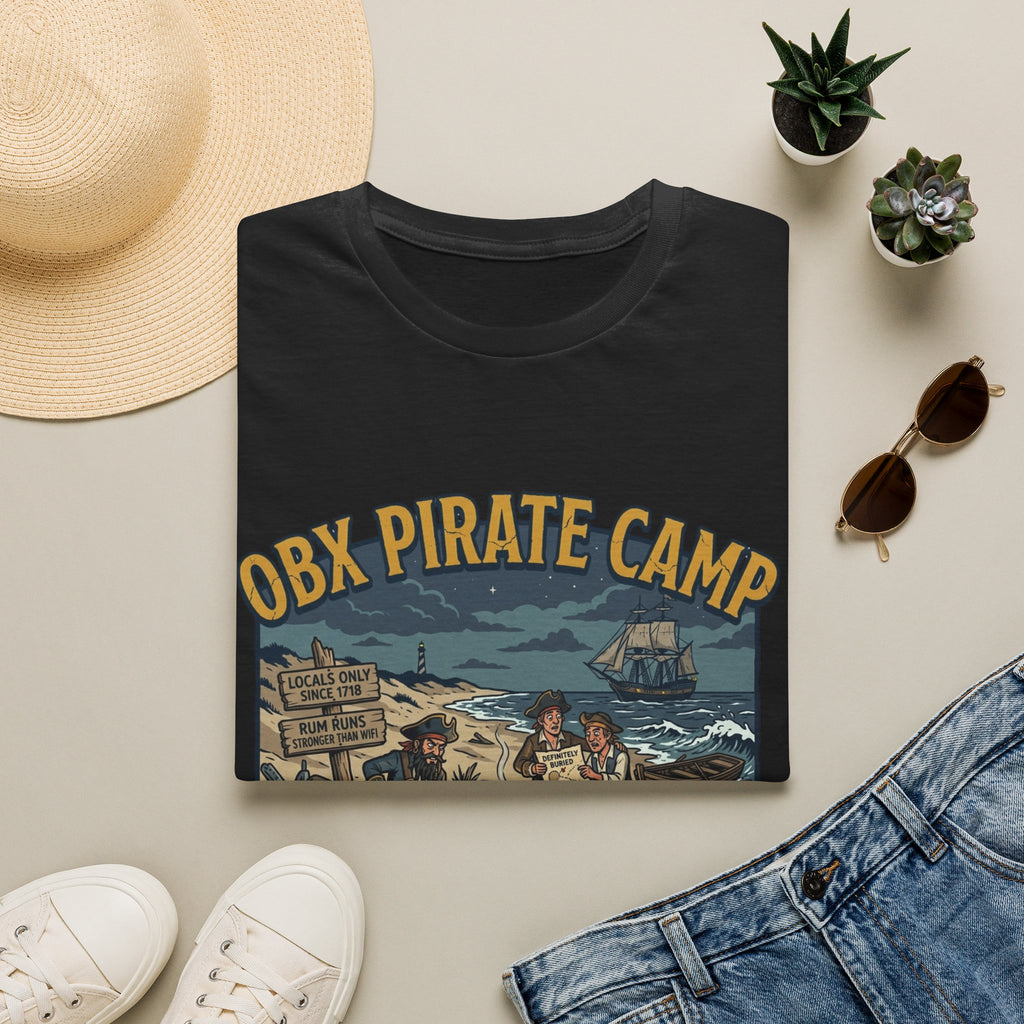 OBX Pirate Camp T-Shirt — Coastal Pirate Adventure Tee