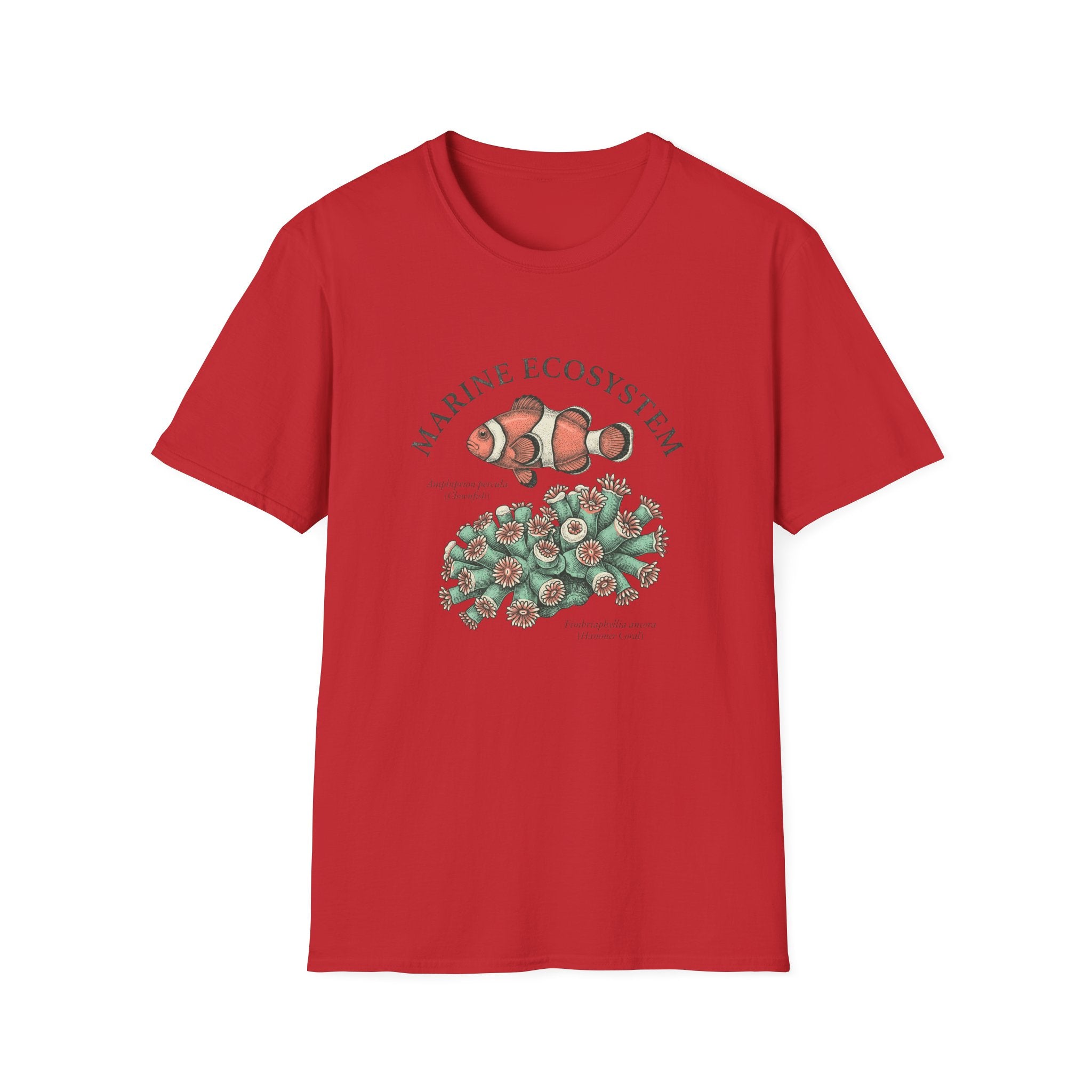 Marine Ecosystem Clownfish & Coral T-Shirt