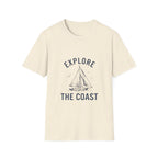 Explore The Coast Sailboat T-Shirt — Nautical Adventure Tee