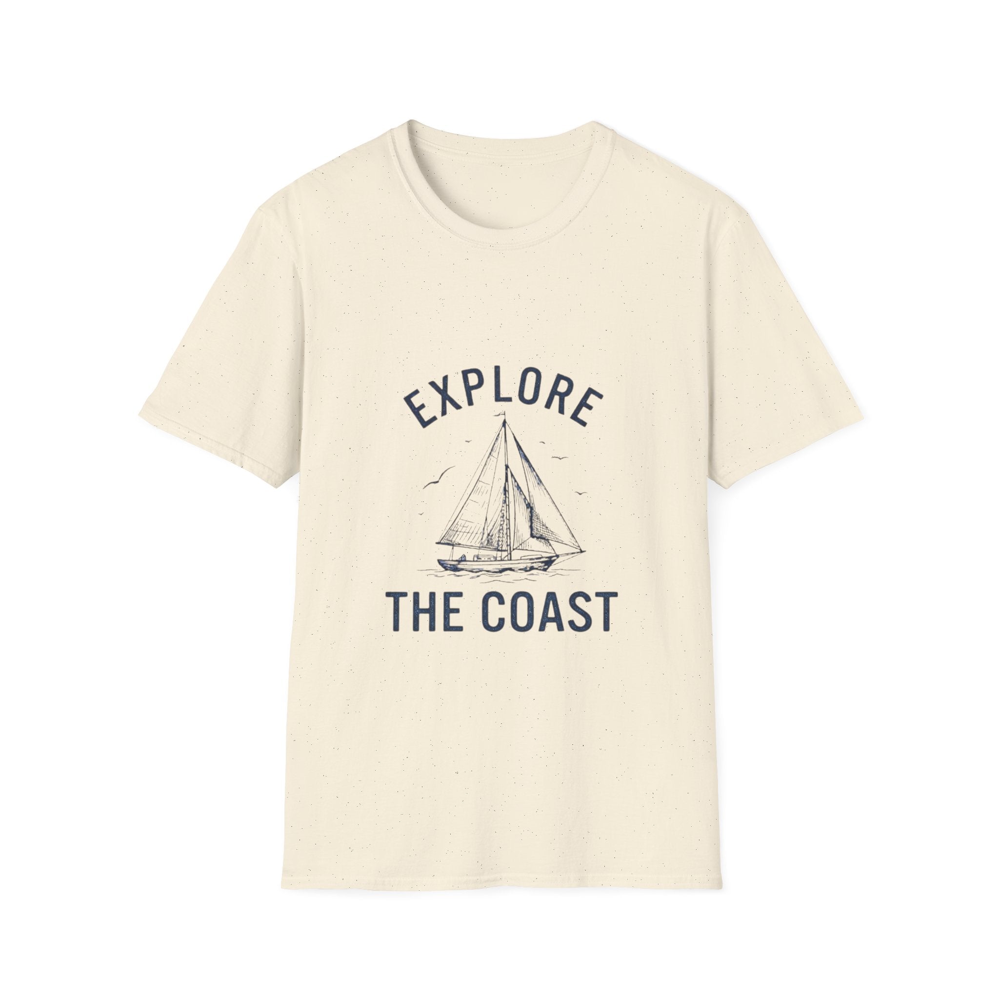 Explore The Coast Sailboat T-Shirt — Nautical Adventure Tee