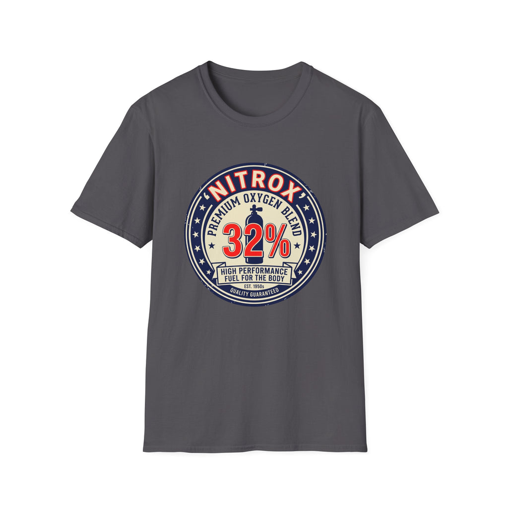 Nitrox 32% Dive T-Shirt — Premium Scuba Diving Oxygen Blend Tee