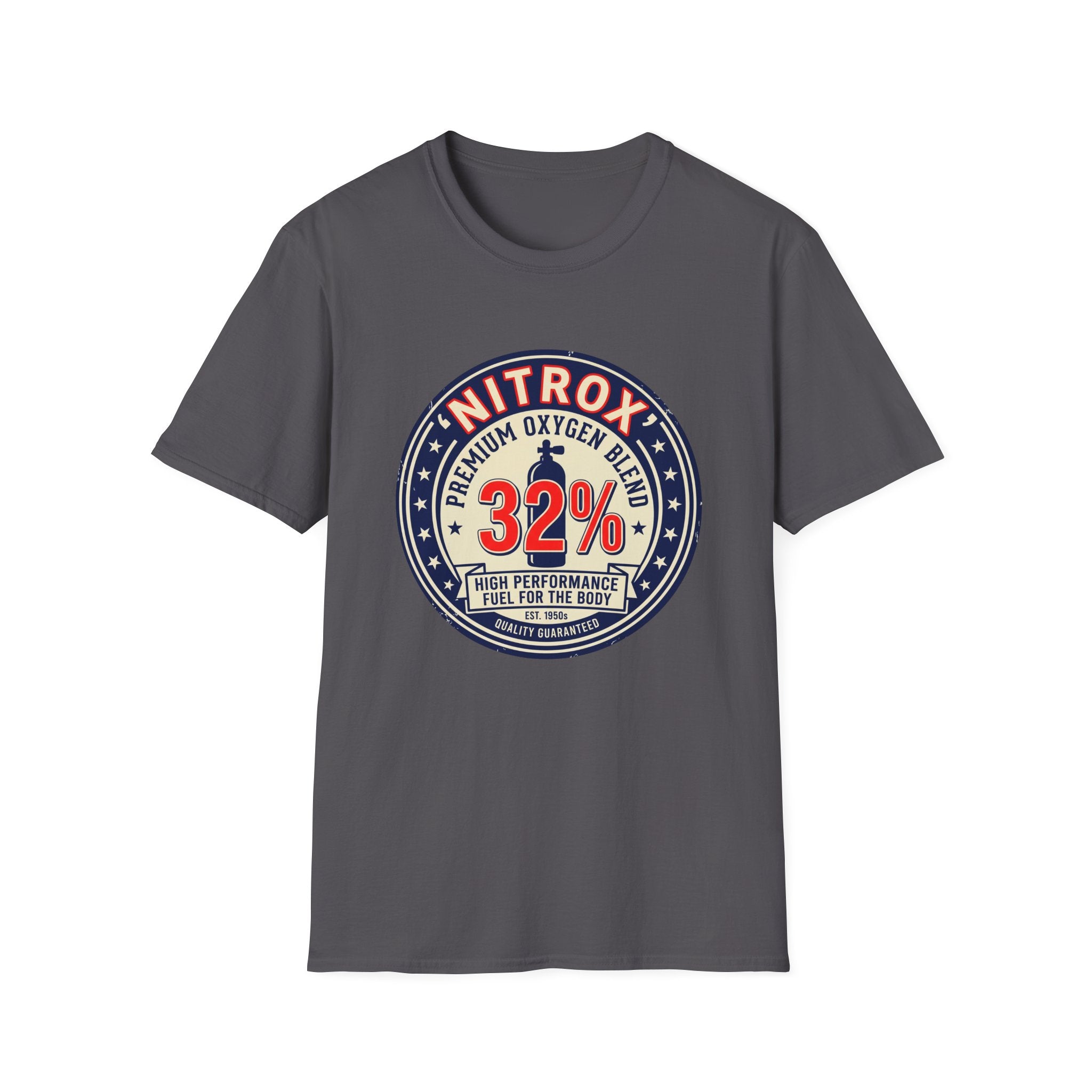 Nitrox 32% Dive T-Shirt — Premium Scuba Diving Oxygen Blend Tee