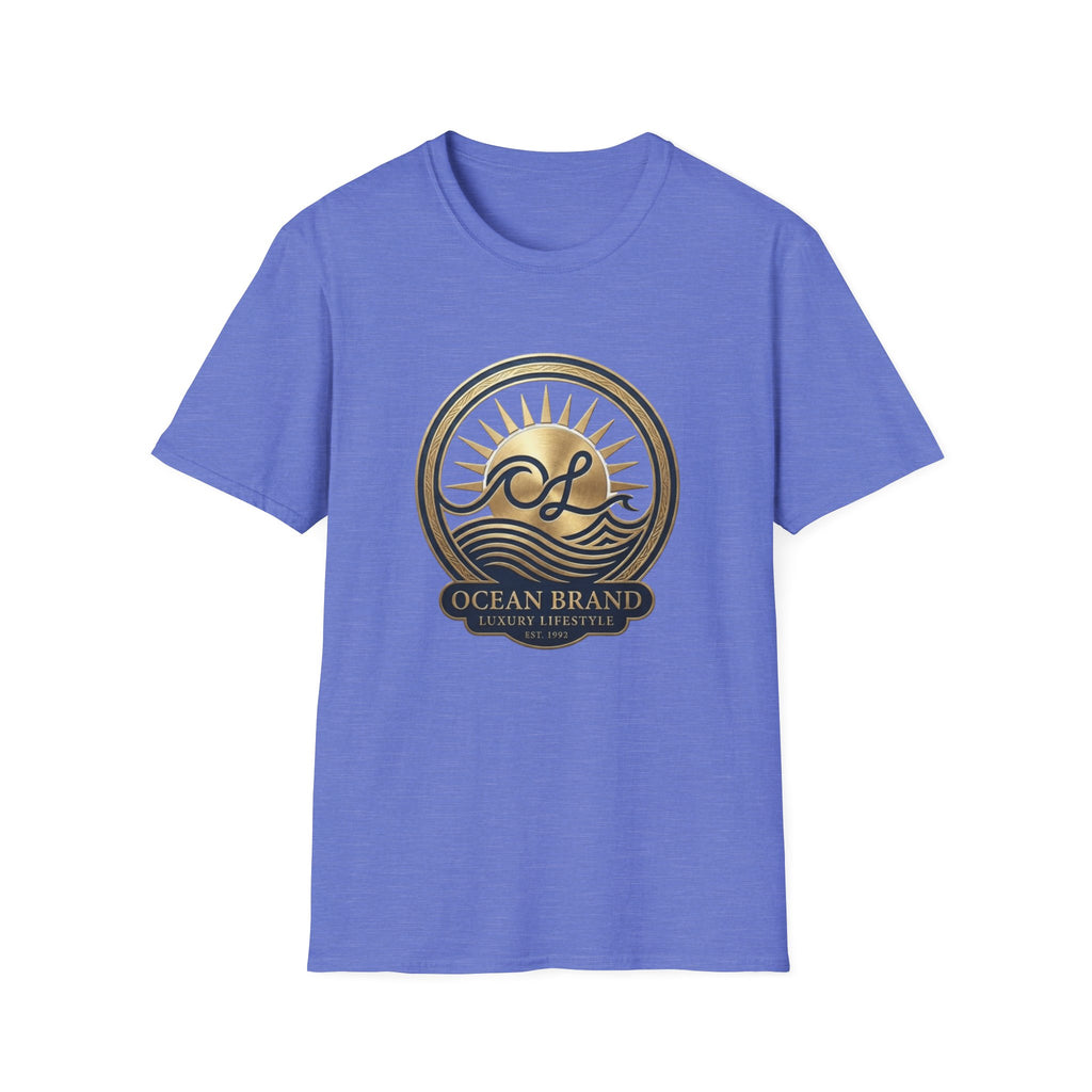 Ocean Brand Vintage Logo T-Shirt — Nautical Sun & Waves Graphic