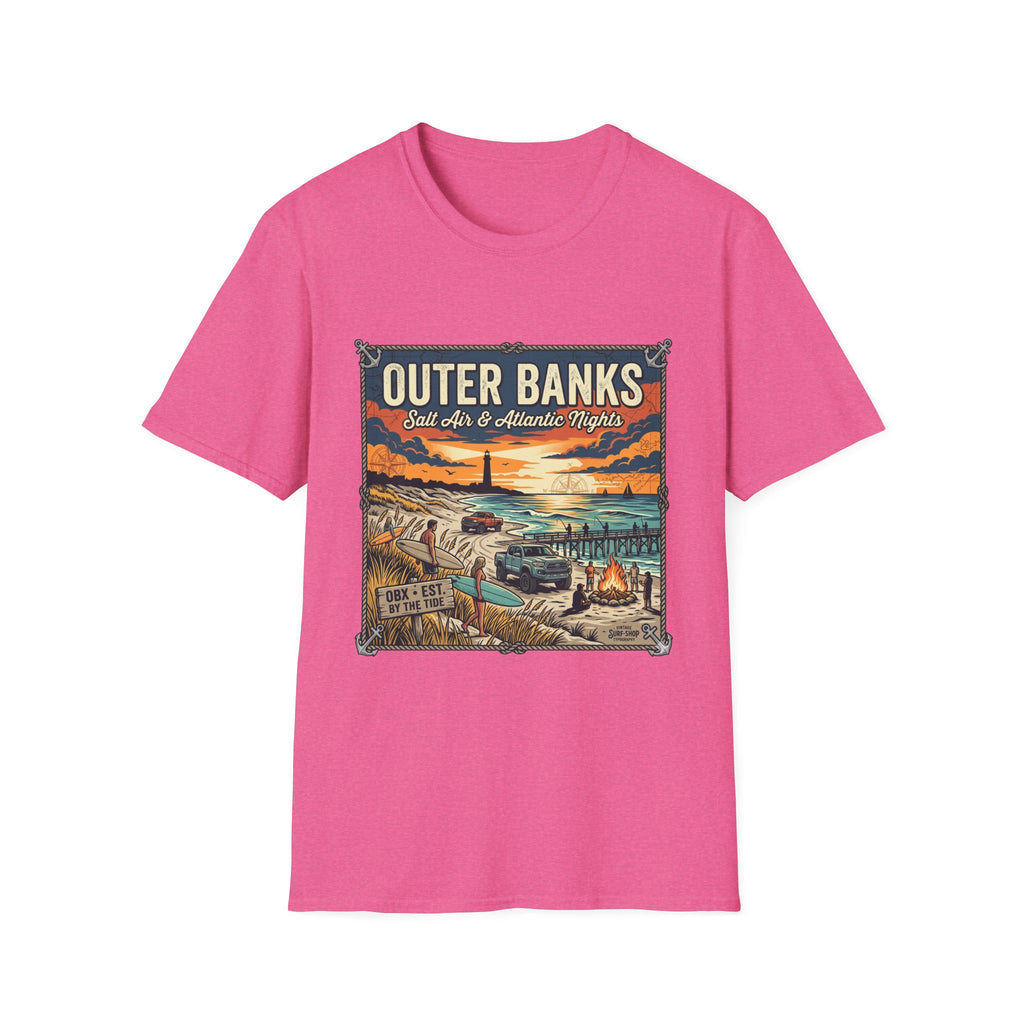 Outer Banks T-Shirt — 'Outer Banks: Salt Air & Atlantic Nights' Vintage Coastal Tee