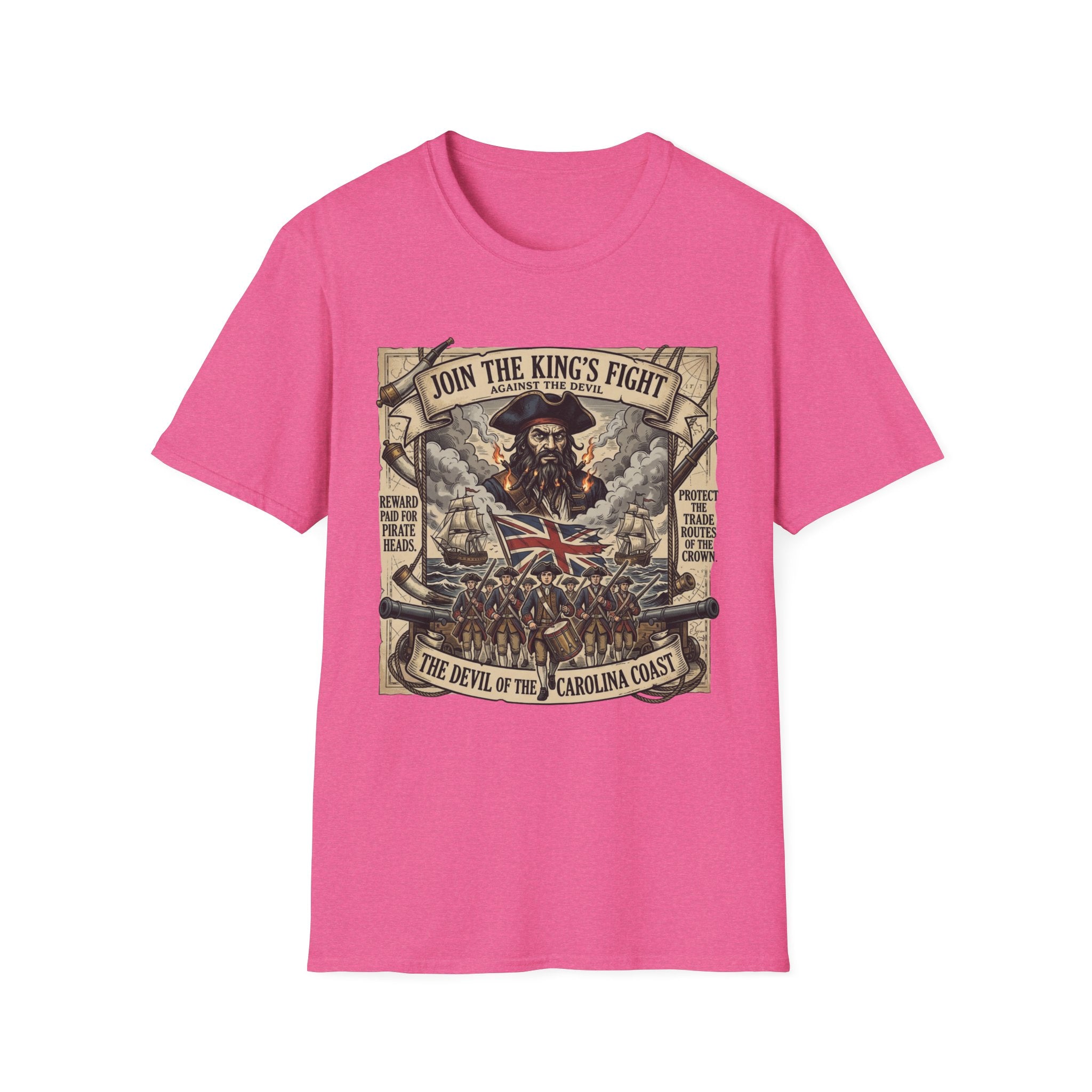 Pirate Propaganda T-Shirt — "Join the King's Fight" Vintage Nautical Design