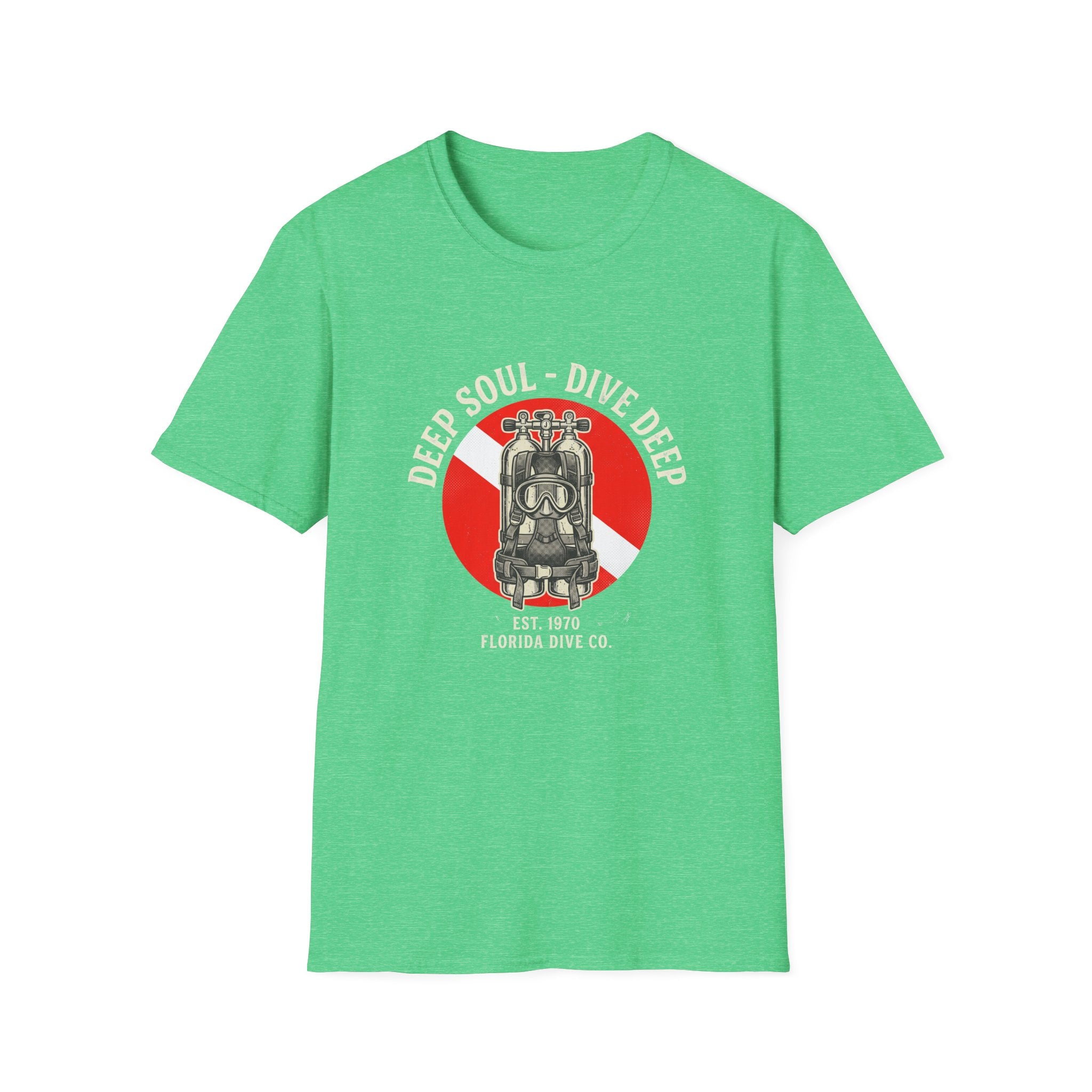 T-Shirt — Dive Flag Scuba Regulator Design (“Dive Your Soul: Dive Deep”)
