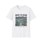 Where the Ocean Calls Home T‑Shirt — Coastal Lighthouse Graphic Tee (Outer Banks)