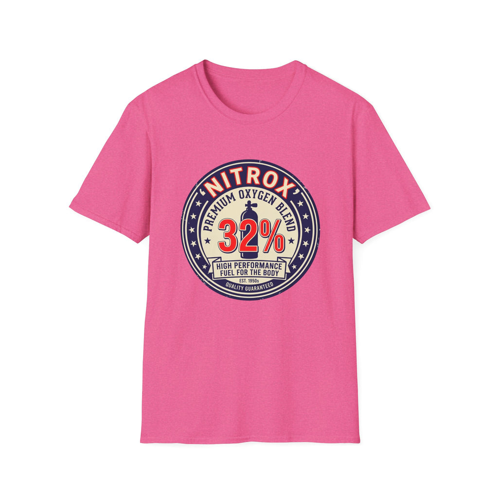 Nitrox 32% Dive T-Shirt — Premium Scuba Diving Oxygen Blend Tee