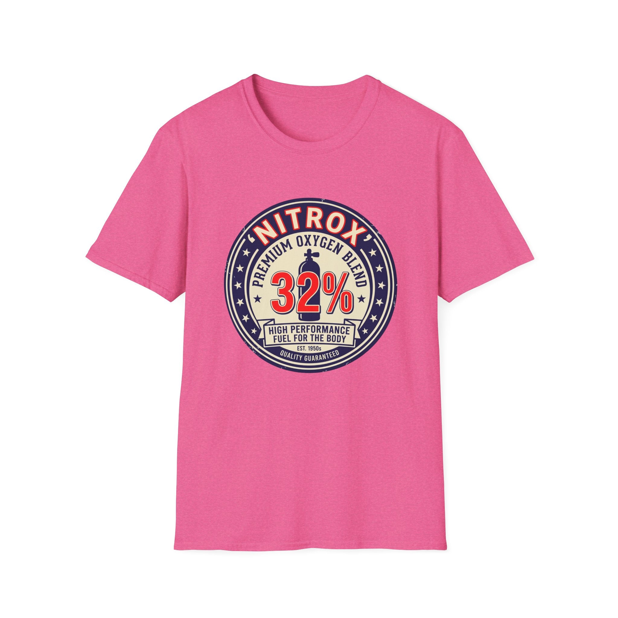 Nitrox 32% Dive T-Shirt — Premium Scuba Diving Oxygen Blend Tee