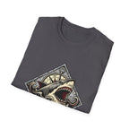 Shark Vintage Crest T-Shirt — "Respect the Current" Nautical Graphic Tee