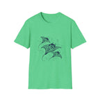 Tribal Manta Ray T-Shirt — Ocean Wave Nautical Art Tee