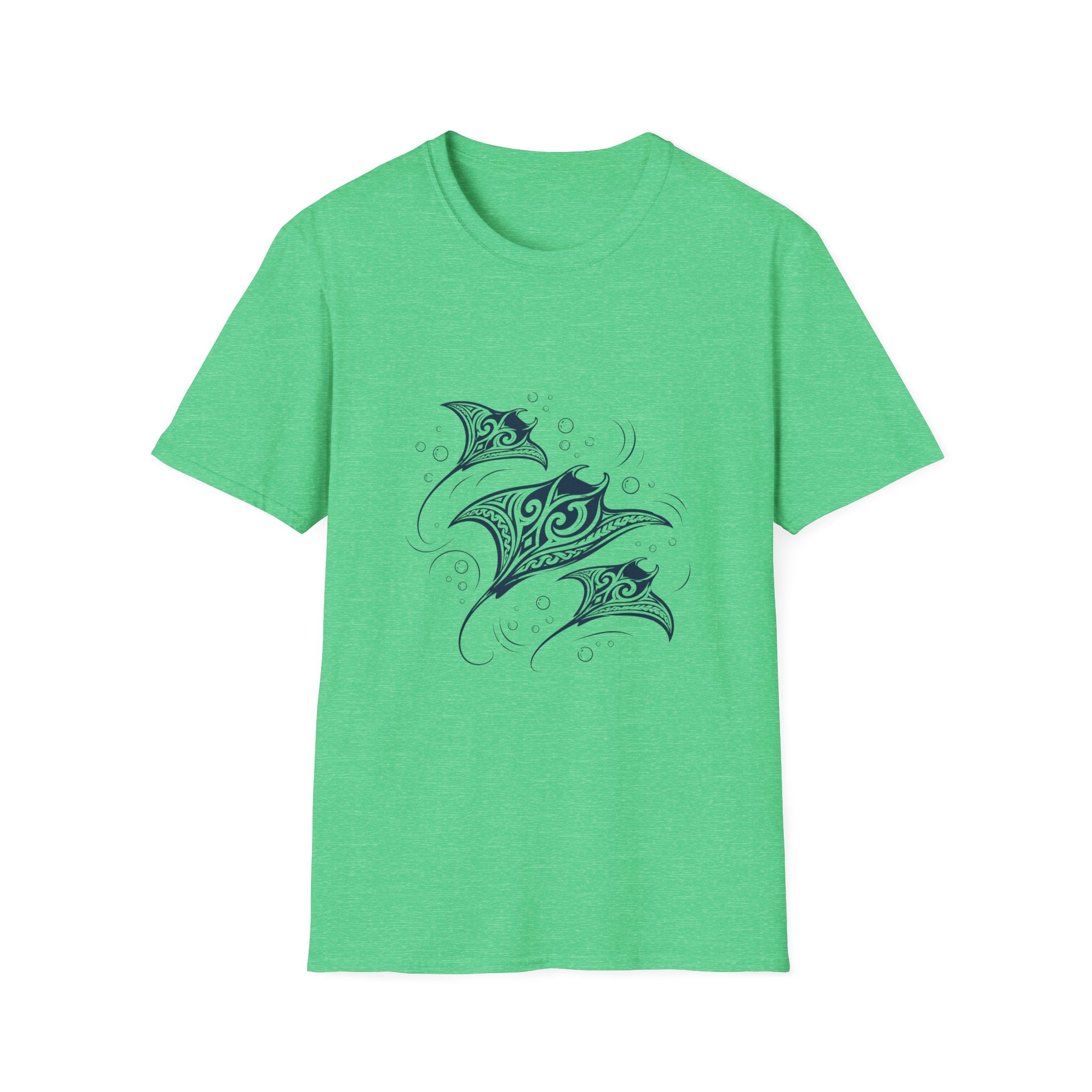 Tribal Manta Ray T-Shirt — Ocean Wave Nautical Art Tee