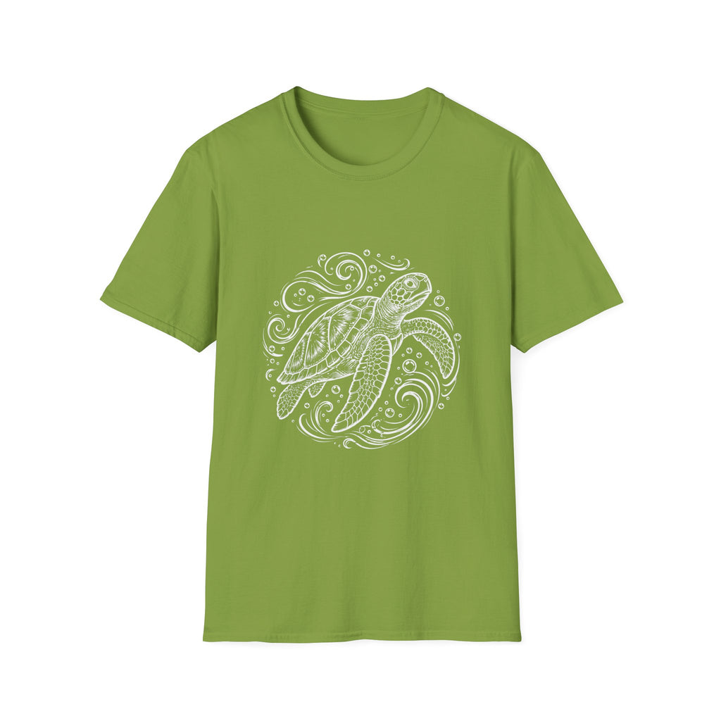 Sea Turtle Mandala T-Shirt – Hand-Drawn Ocean Art Tee