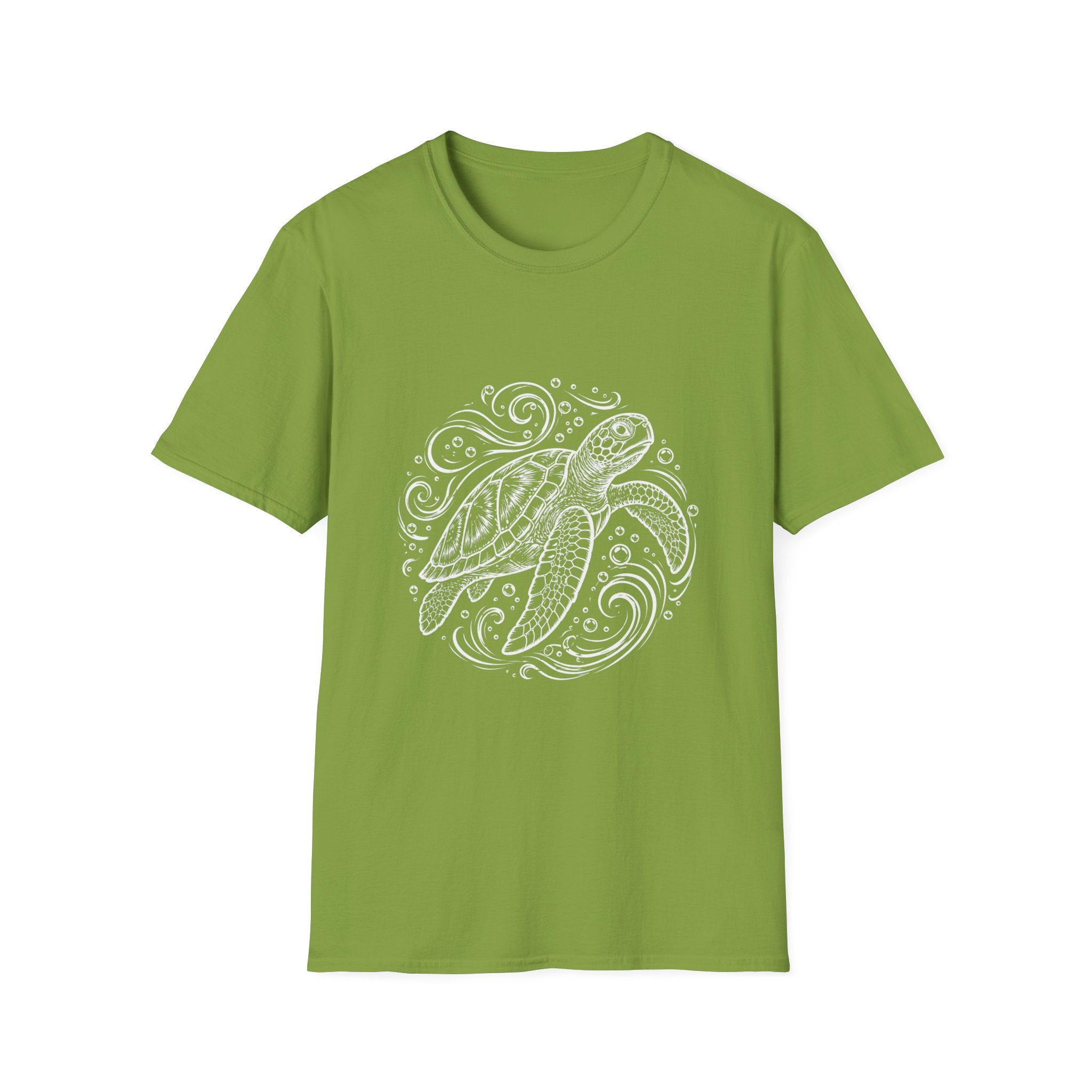 Sea Turtle Mandala T-Shirt – Hand-Drawn Ocean Art Tee