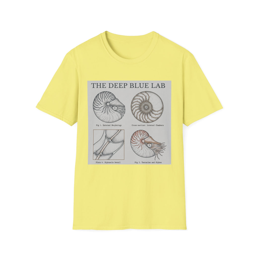 Nautilus Anatomy T-Shirt – The Deep Blue Lab Vintage Sea Life Tee