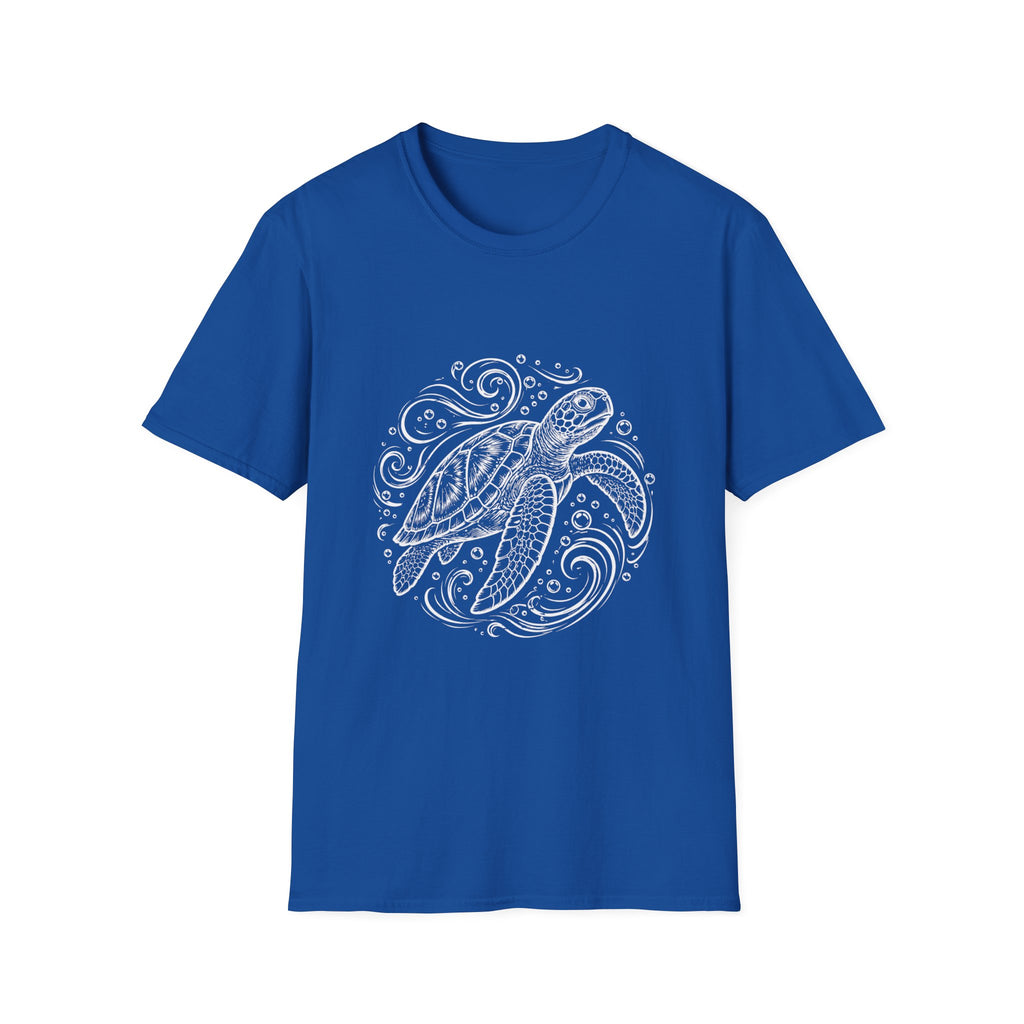 Sea Turtle Mandala T-Shirt – Hand-Drawn Ocean Art Tee