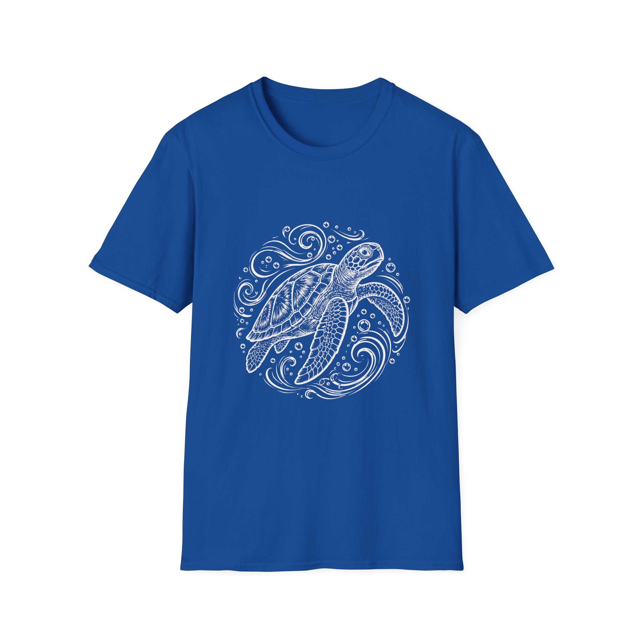 Sea Turtle Mandala T-Shirt – Hand-Drawn Ocean Art Tee