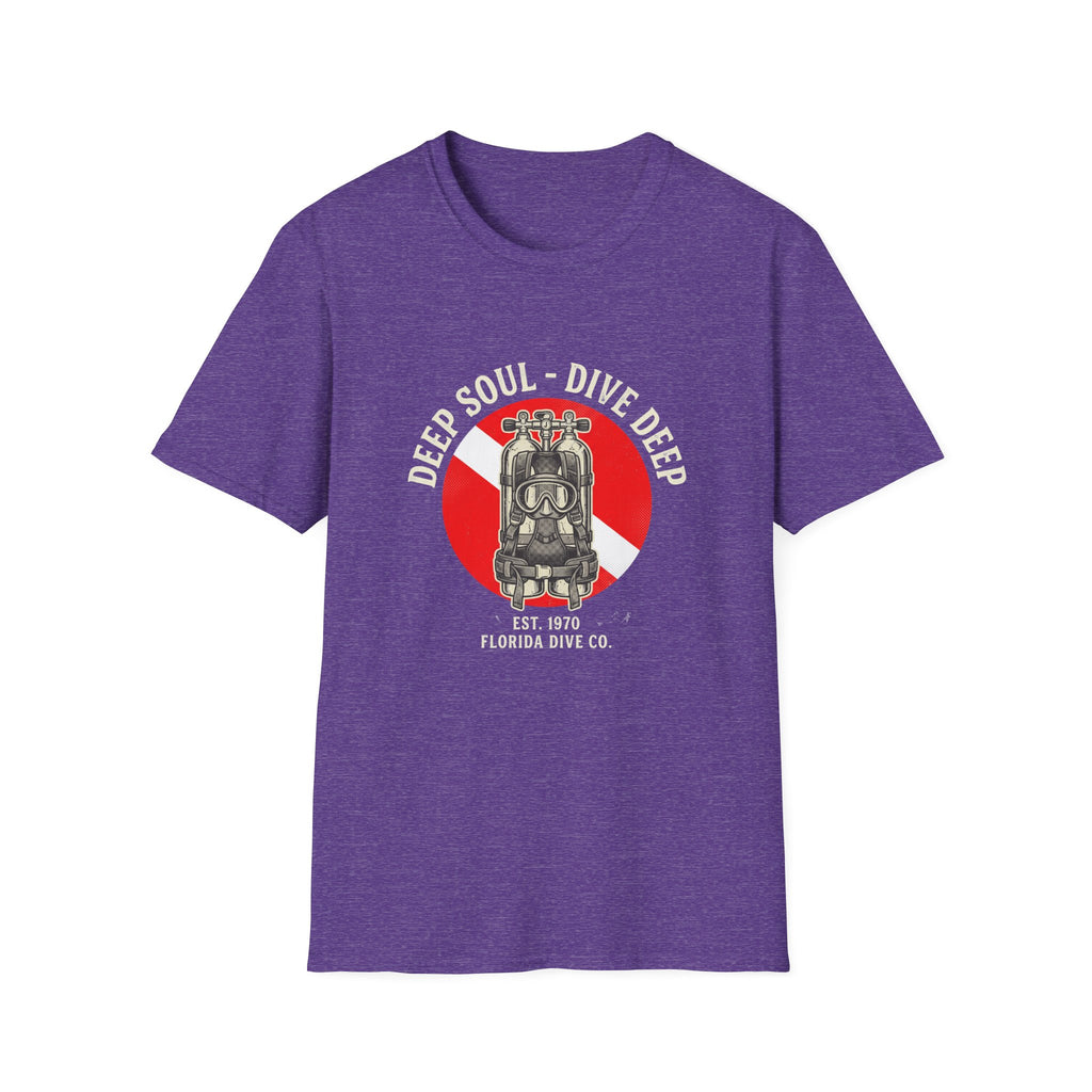 T-Shirt — Dive Flag Scuba Regulator Design (“Dive Your Soul: Dive Deep”)