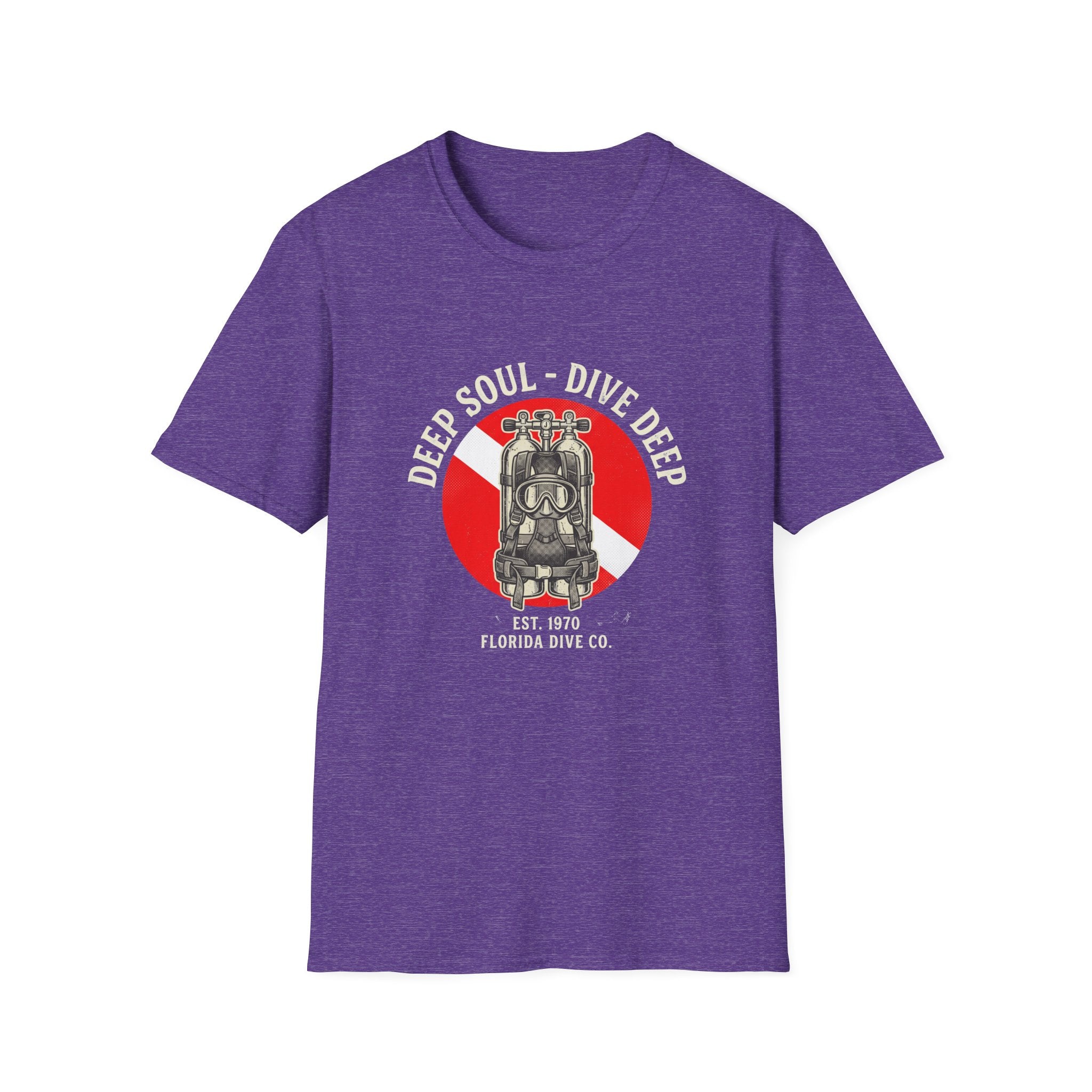 T-Shirt — Dive Flag Scuba Regulator Design (“Dive Your Soul: Dive Deep”)