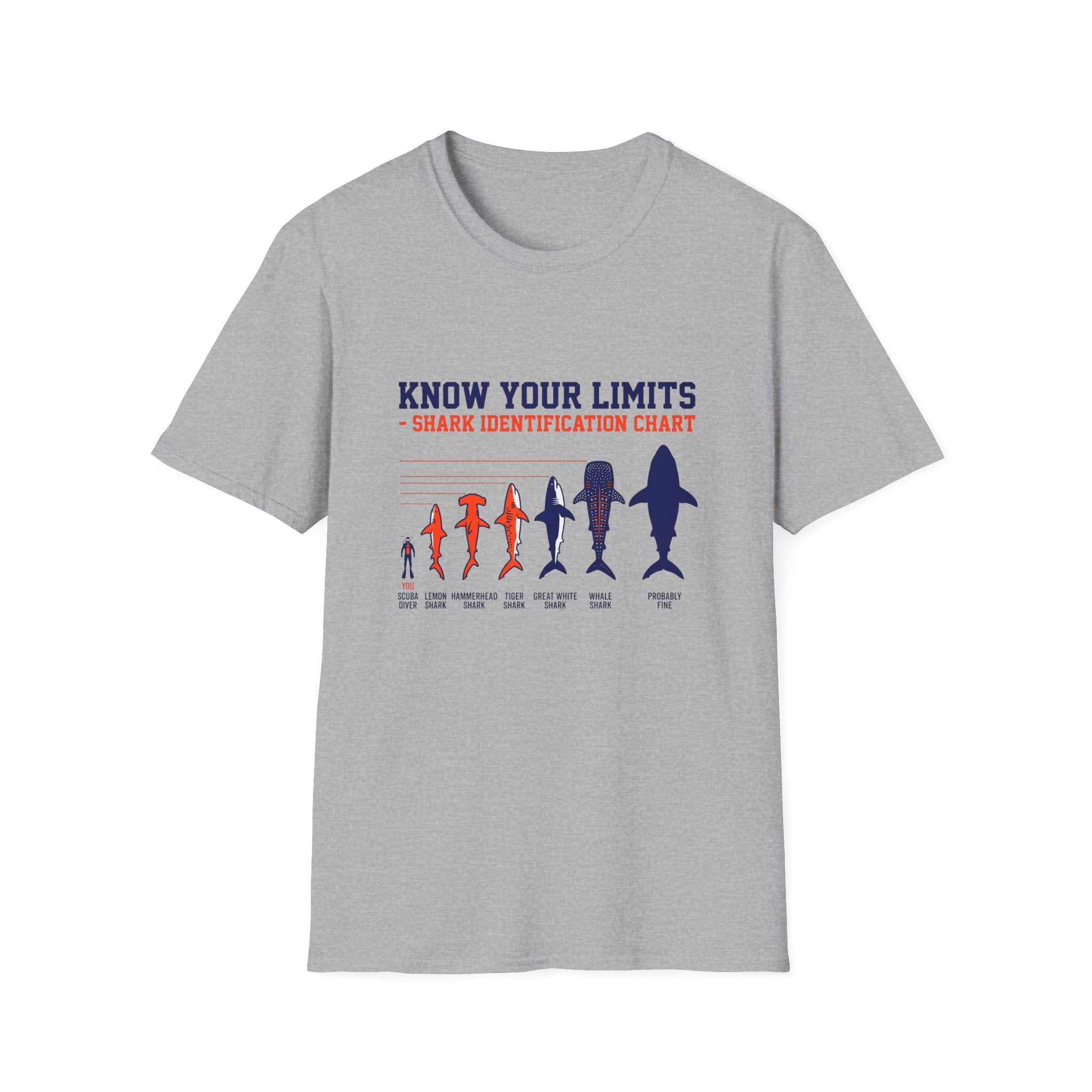 Know Your Limits Shark Identification T-Shirt