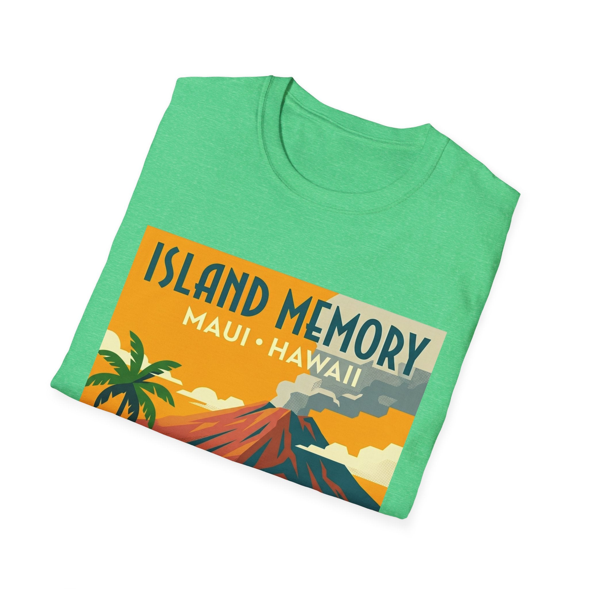 T-Shirt — Island Memory Maui Hawaii Vintage Travel Poster Design