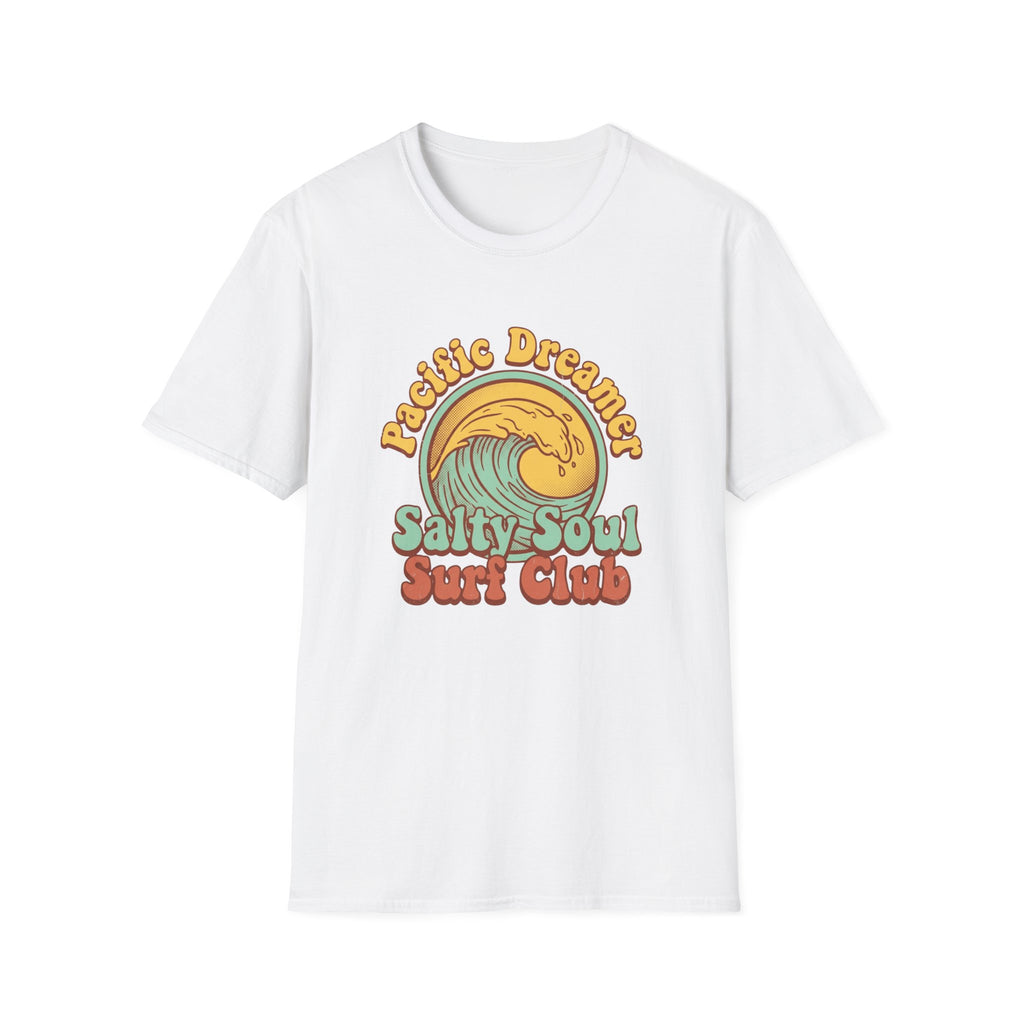 Salty Soul Surf Club T-Shirt — Retro 'Petite Dreamer' Wave Graphic