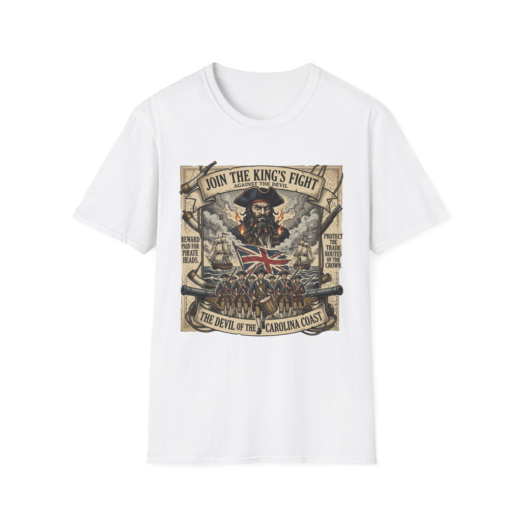 Pirate Propaganda T-Shirt — "Join the King's Fight" Vintage Nautical Design
