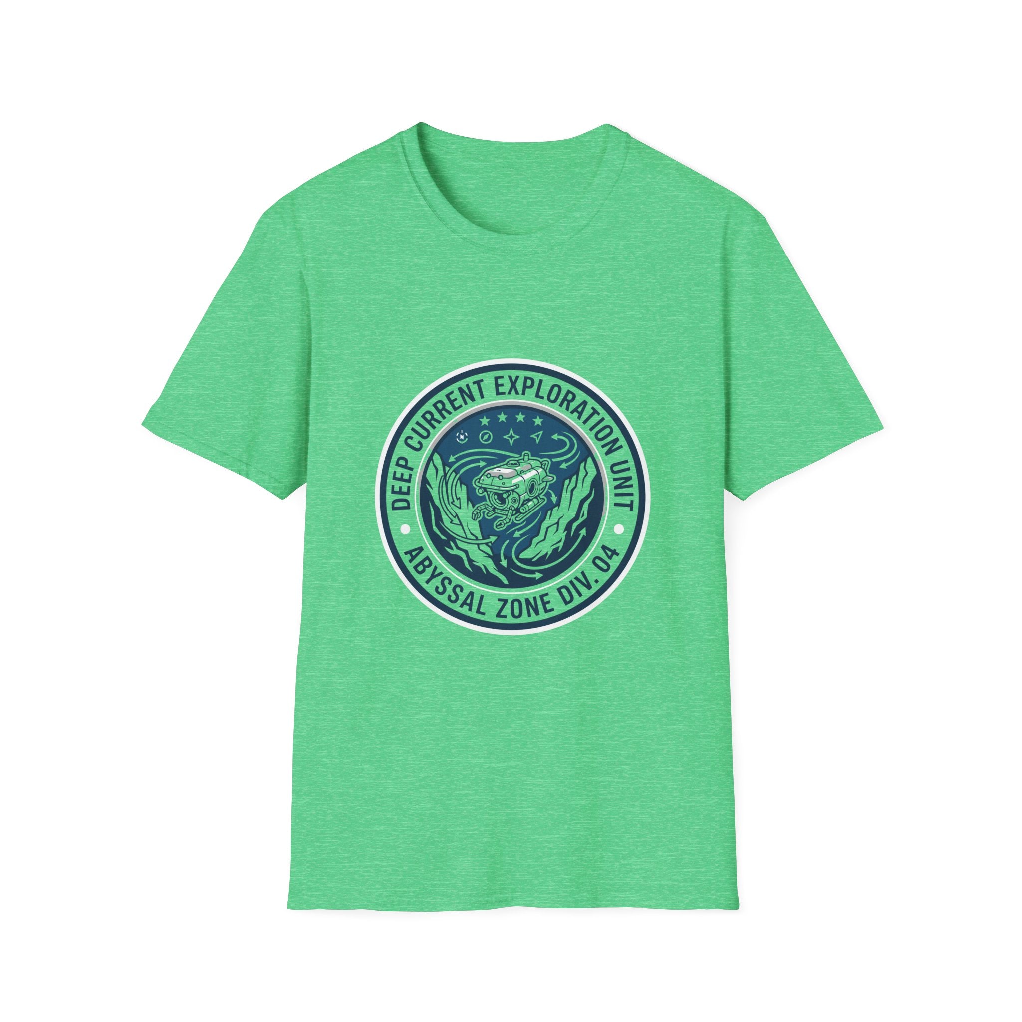 T-Shirt — Deep Current Exploration Unit 'Abyssal Zone' Ocean Patch Tee