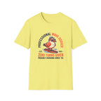 T-Shirt — "Professional Wave Dodger: Zero Turns Given" Surf Humor Tee