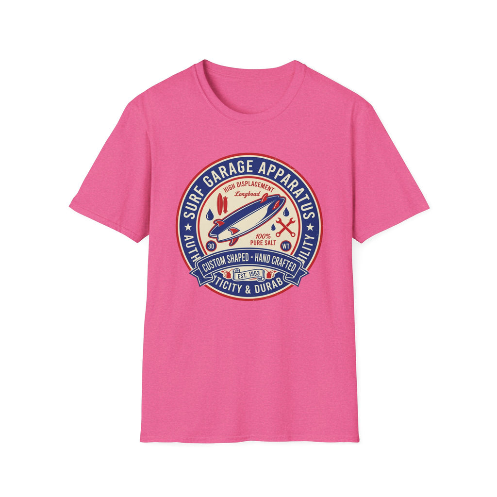 Garage Surf Apparel T-Shirt — Retro Surfboard Badge Design