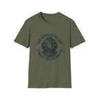 The Abyss Is Calling T-Shirt — Midnight Zone Diver Helmet Graphic Tee